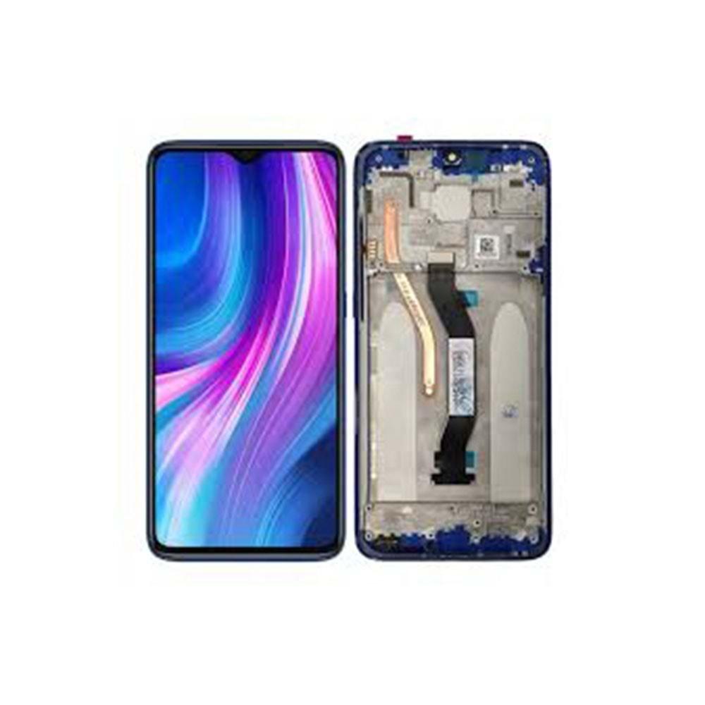 Xiaomi Redmi Note 8 Pro Çıtalı Lcd Ekran Yeşil