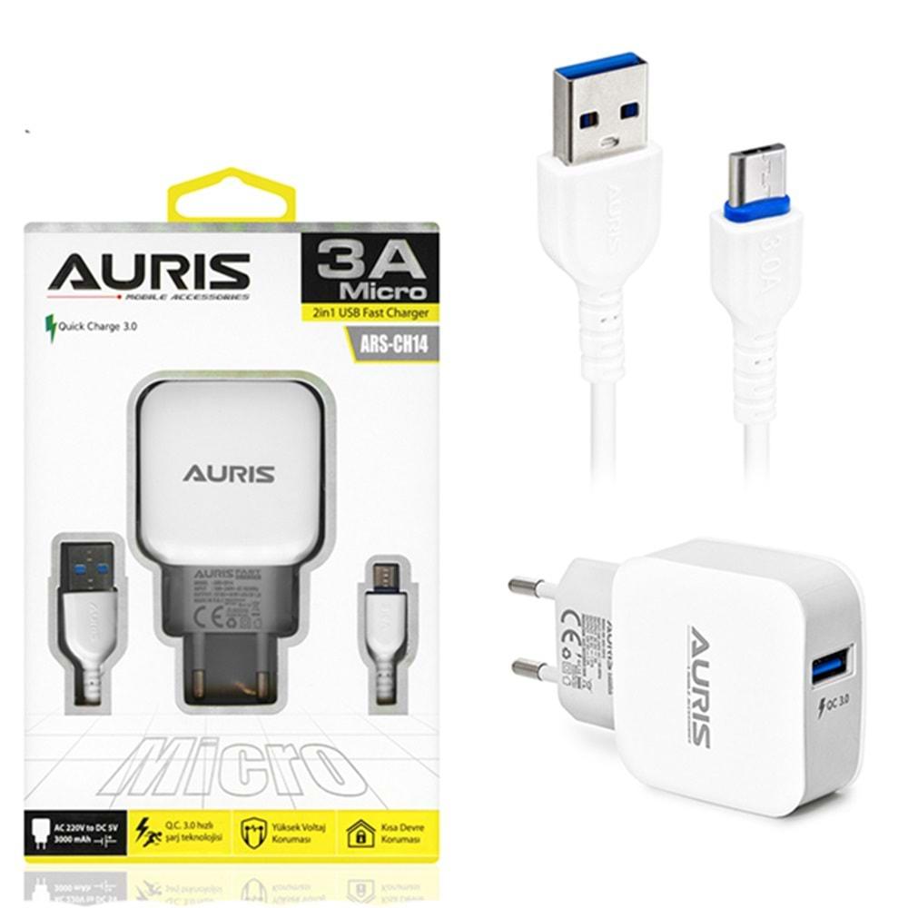 Auris ARS-CH14 Micro Set 3A Şarj Cihazı