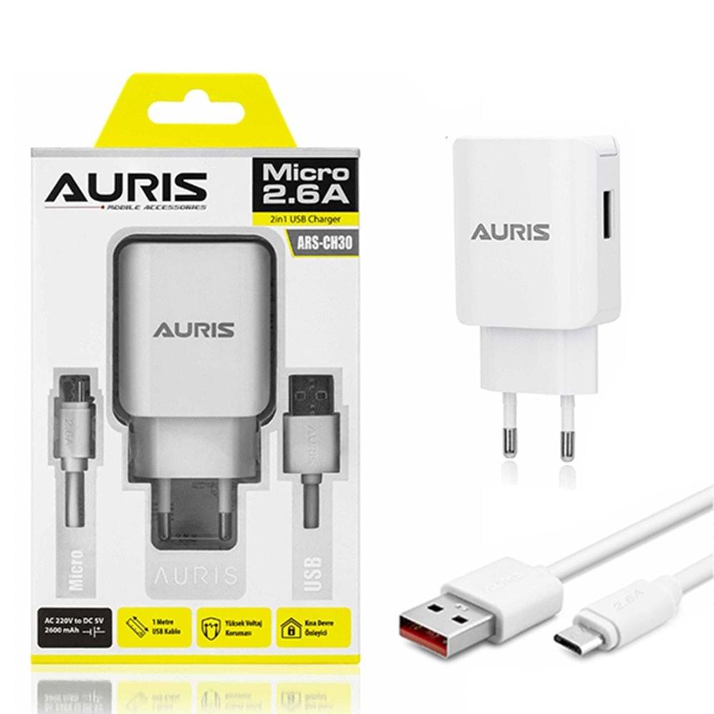 Auris ARS-CH30 Micro Set 2.6A Eco Şarj Cihazı