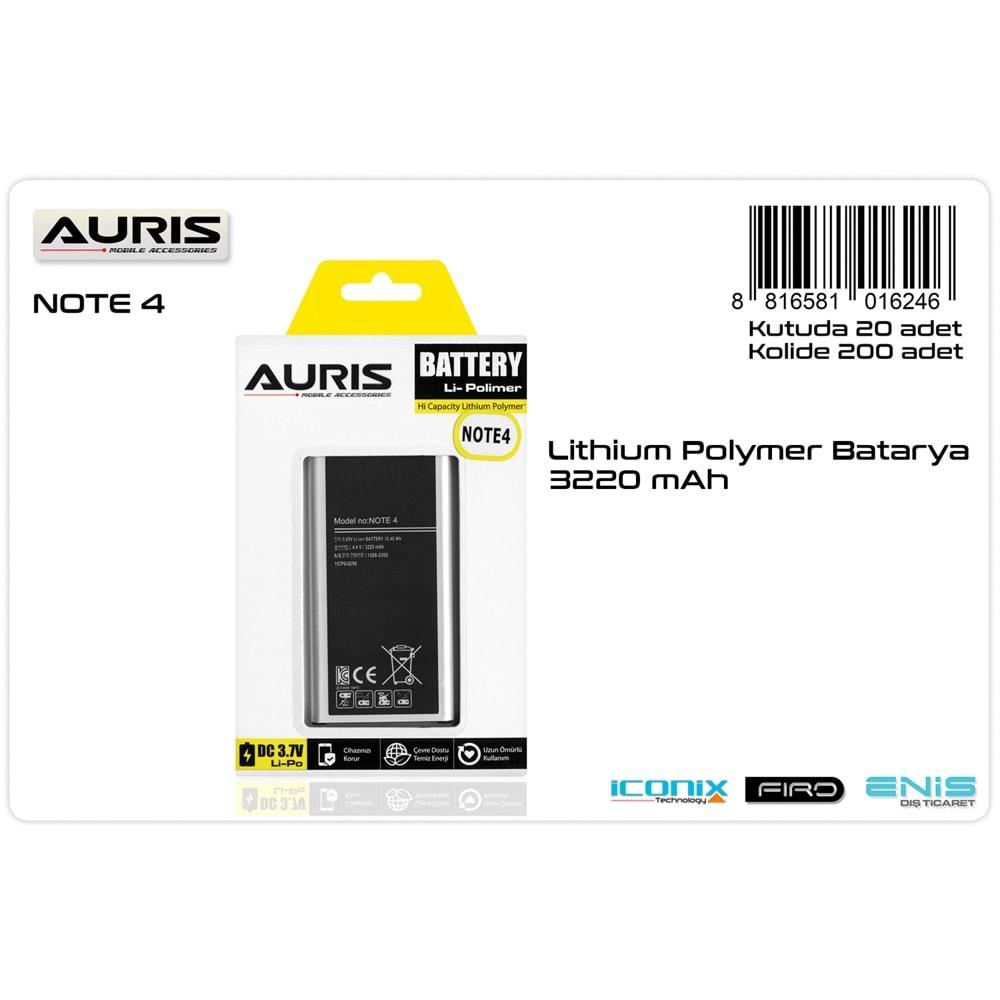 Auris Samsung Note 4 Batarya