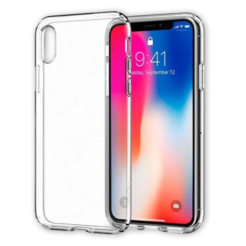 iphone X XS Şeffaf Cep Telefonu Kılıfı Siyah