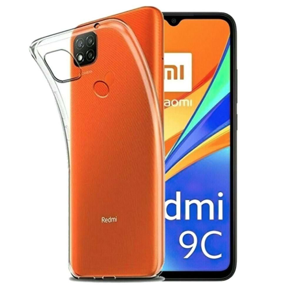 Xiaomi Redmi 9C Şeffaf Cep Telefonu Kılıfı