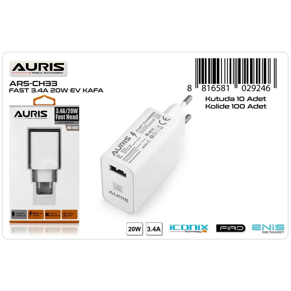 Auris ARS-CH33 3.4A 20W Fast Başlık