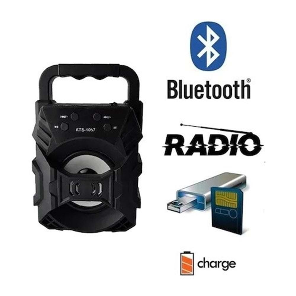 KTS-1057 Ses Bombası Wifi, Radyo Hafıza Kart Usb Taşınabilir Işıklı Bluetooth Hoparlör 3 inç