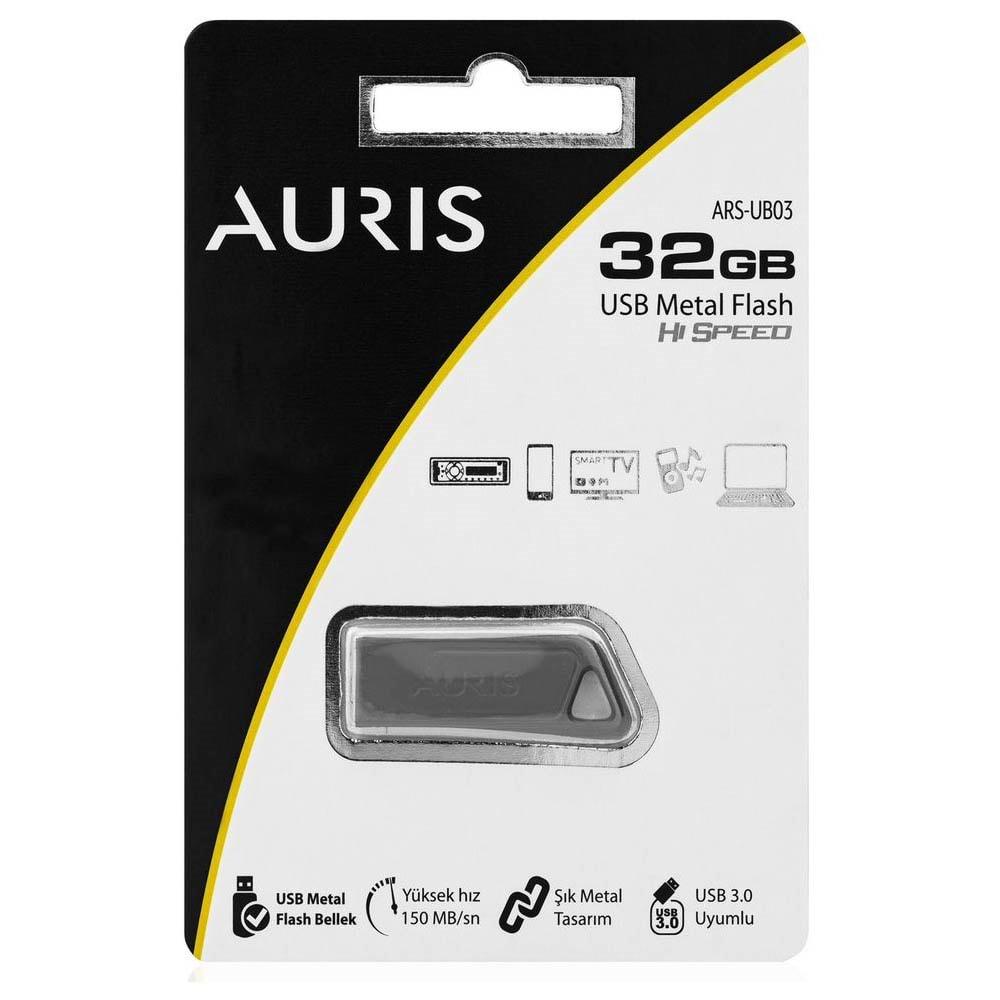 Auris 32GB Usb 3.0 Uyumlu Metal Flash Bellek New Edition