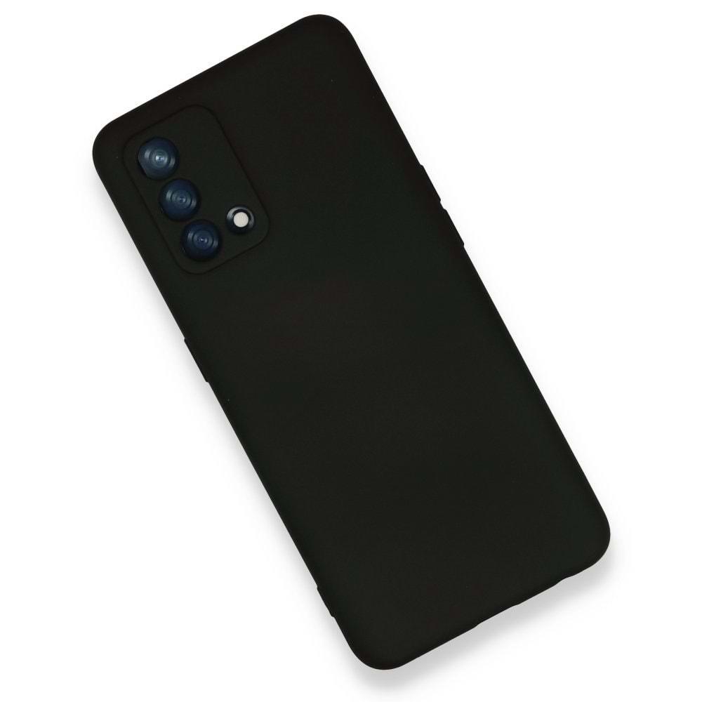 Oppo A74 Siyah Lansman Silikon Cep Telefonu Kılıfı