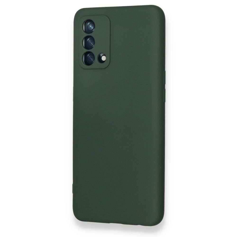 Oppo A74 Haki Yeşil Lansman Silikon Cep Telefonu Kılıfı