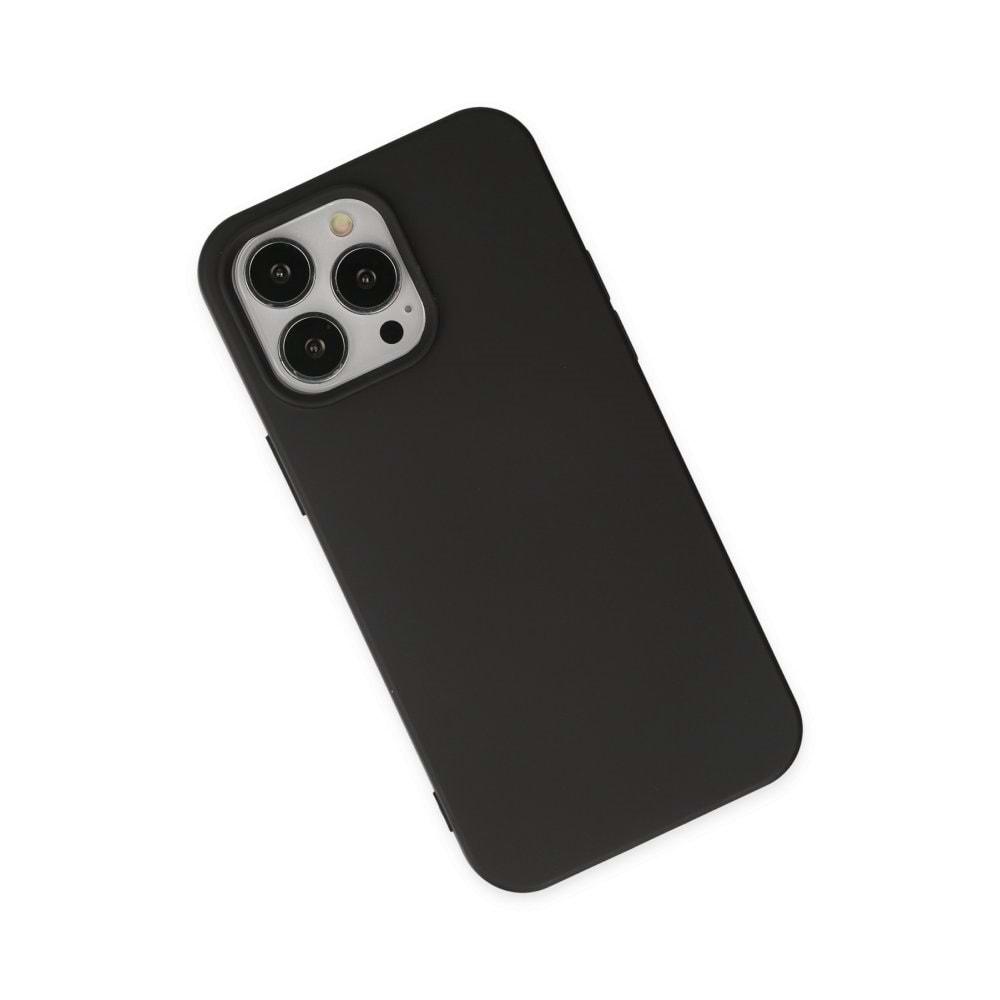 iPhone 14 Pro Siyah Lansman Silikon Cep Telefonu Kılıfı