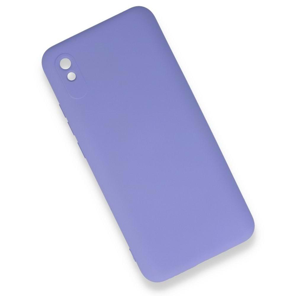 Xiaomi Redmi 9A Lila Lansman Silikon Cep Telefonu Kılıfı