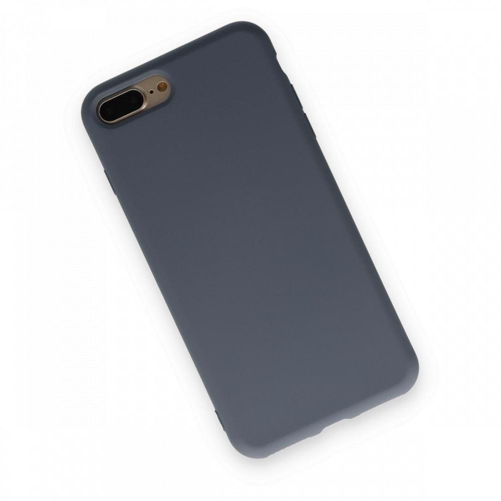 iPhone 7G 8G Plus Gri Lansman Silikon Cep Telefonu Kılıfı