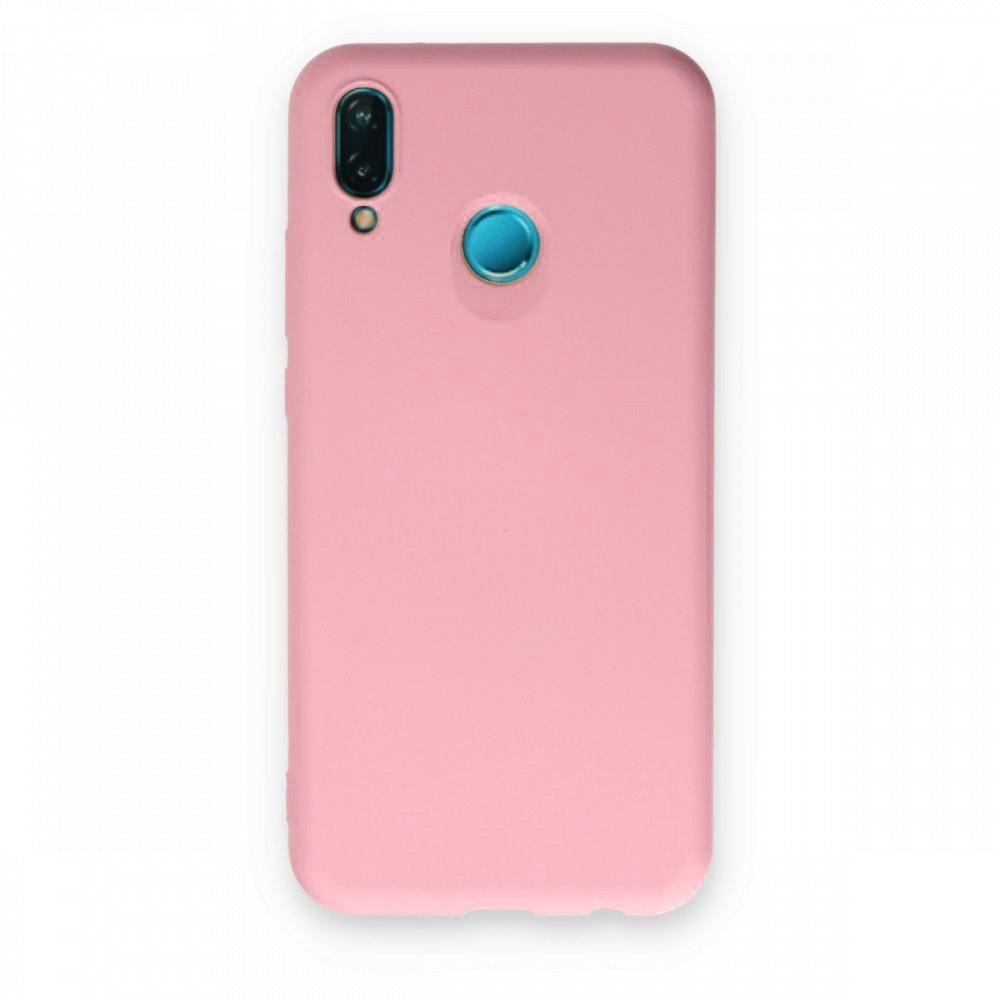 Huawei P20 Lite Pembe Lansman Silikon Cep Telefonu Kılıfı