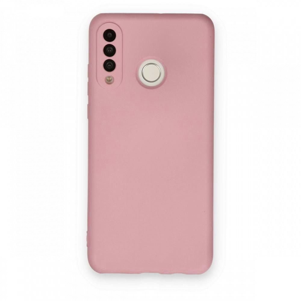 Huawei P30 Lite Pembe Lansman Silikon Cep Telefonu Kılıfı