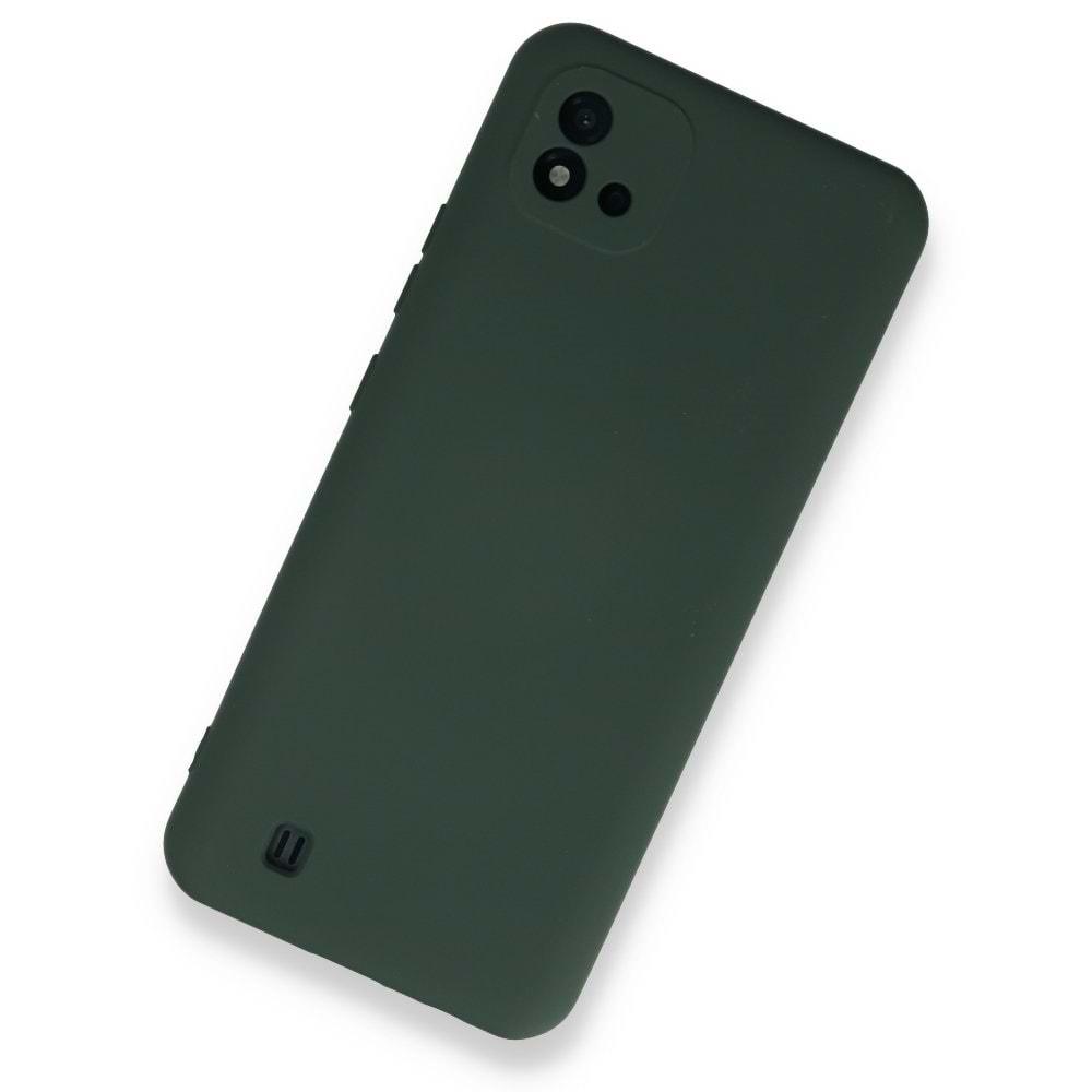 Realme C11 2021 Haki Yeşil Lansman Silikon Cep Telefonu Kılıfı