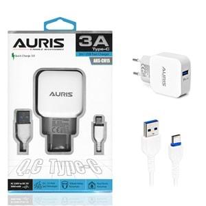 Auris ARS-CH15 Type-C Set 3A Şarj Cihazı