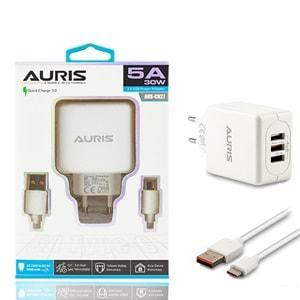 Auris ARS-CH27 Type-C Set 5A+3Usb Şarj Cihazı