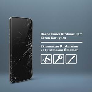iphone 6 Siyah 5D Hayalet Cam Ekran Koruyucu