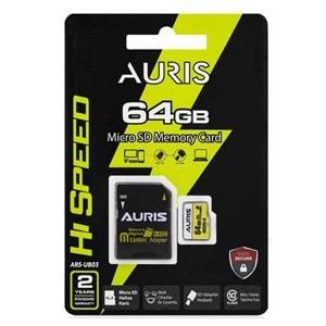 Auris 64GB SD Micro Hafıza Kartı New Edition