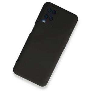Oppo A54 Siyah Lansman Silikon Cep Telefonu Kılıfı
