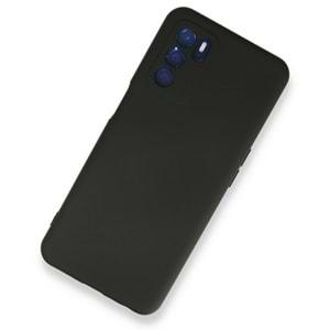 Oppo A16 Siyah Lansman Silikon Cep Telefonu Kılıfı