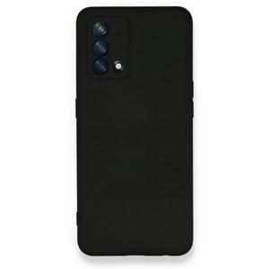 Oppo A74 Siyah Lansman Silikon Cep Telefonu Kılıfı