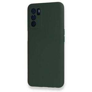 Oppo A16 Haki Yeşil Lansman Silikon Cep Telefonu Kılıfı