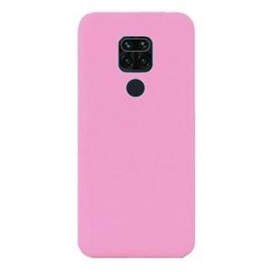 Xiaomi Redmi Note 9 Pembe Lansman Silikon Cep Telefonu Kılıfı