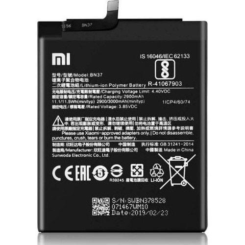 Xiaomi Redmi 6 6A BN37 Batarya
