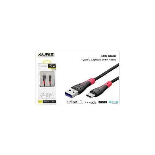 Auris ARS-CB26 Type-C Kablo Işıklı