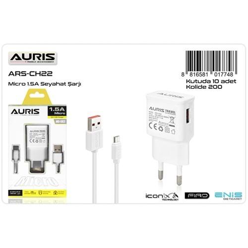 Auris ARS-CH22 Micro Set 1.5A Şarj Cihazı