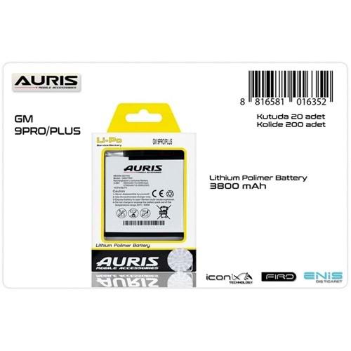 Auris General Mobile GM9 Pro / GM9+ Batarya