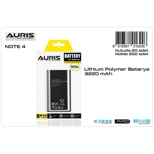 Auris Samsung Note 4 Batarya