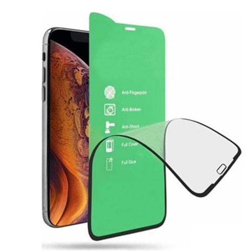 iphone 7 Beyaz Parlak Seramik Nano Tam Kaplayan Darbe Emici Kırılmaz Cam Ekran Koruyucu