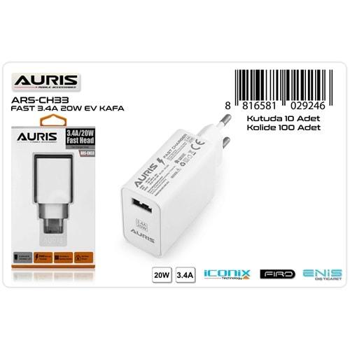 Auris ARS-CH33 3.4A 20W Fast Başlık