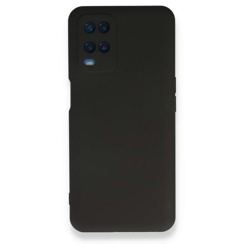 Oppo A54 Siyah Lansman Silikon Cep Telefonu Kılıfı