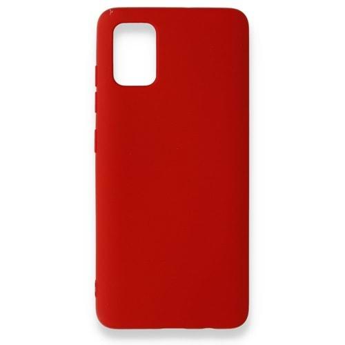 Samsung A51 Kırmızı Lansman Silikon Cep Telefonu Kılıfı