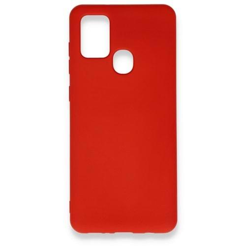 Samsung A21S Kırmızı Lansman Silikon Cep Telefonu Kılıfı