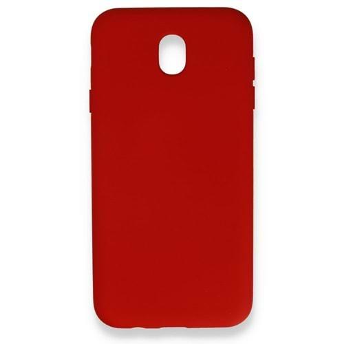 Samsung J7 Pro Kırmızı Lansman Silikon Cep Telefonu Kılıfı