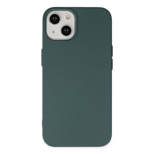 iPhone 14 Plus Haki Yeşil Lansman Silikon Cep Telefonu Kılıfı