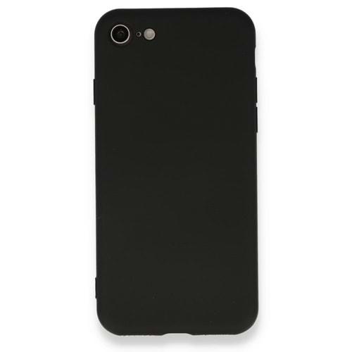iPhone 7G 8G SE 2020 Siyah Lansman Silikon Cep Telefonu Kılıfı