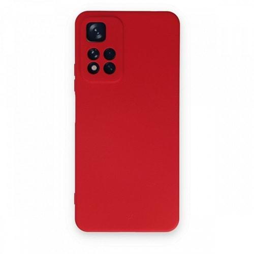 Xiaomi Redmi 11 5G Kırmızı Lansman Silikon Cep Telefonu Kılıfı