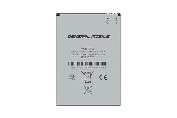 General Mobile GM8 GO GM9 GO Batarya