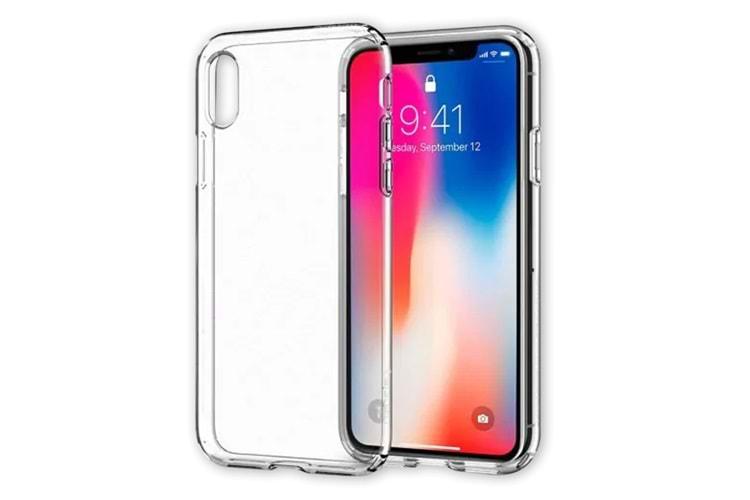 iphone X XS Şeffaf Cep Telefonu Kılıfı Siyah