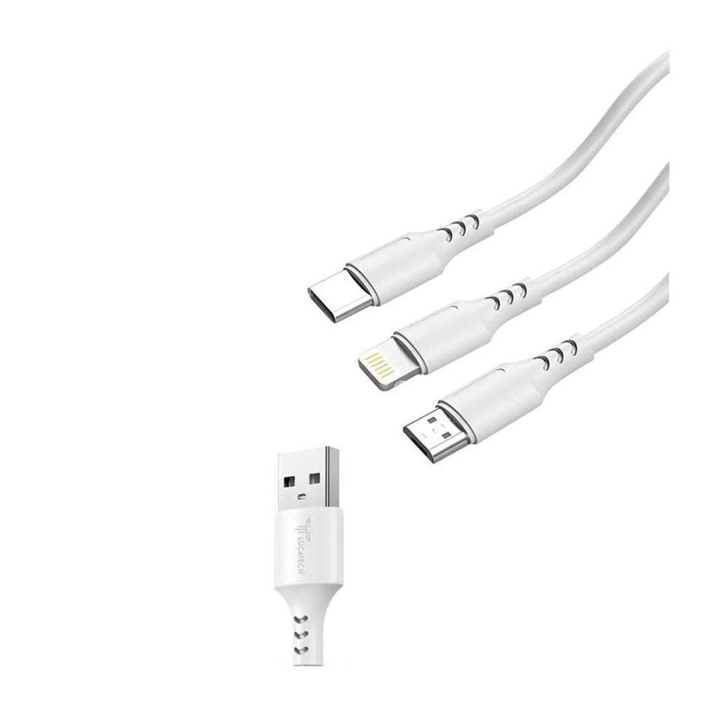 Lucatech LK-207 3 in 1 Usb Şarj Kablosu