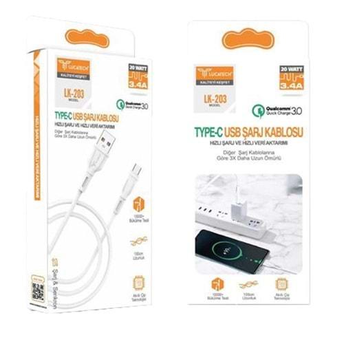 Lucatech LK-226 Type C Usb Şarj Kablosu