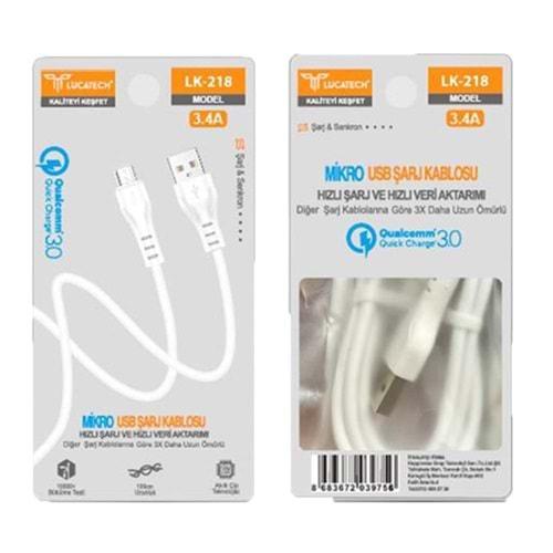 Lucatech LK-218 Micro Usb Şarj Kablosu