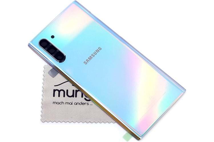 Samsung Note 10 Gümüş Arka Kapak